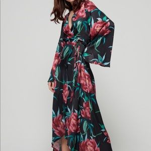 Show Me Your Mumu Floral Anita Wrap Dress, M